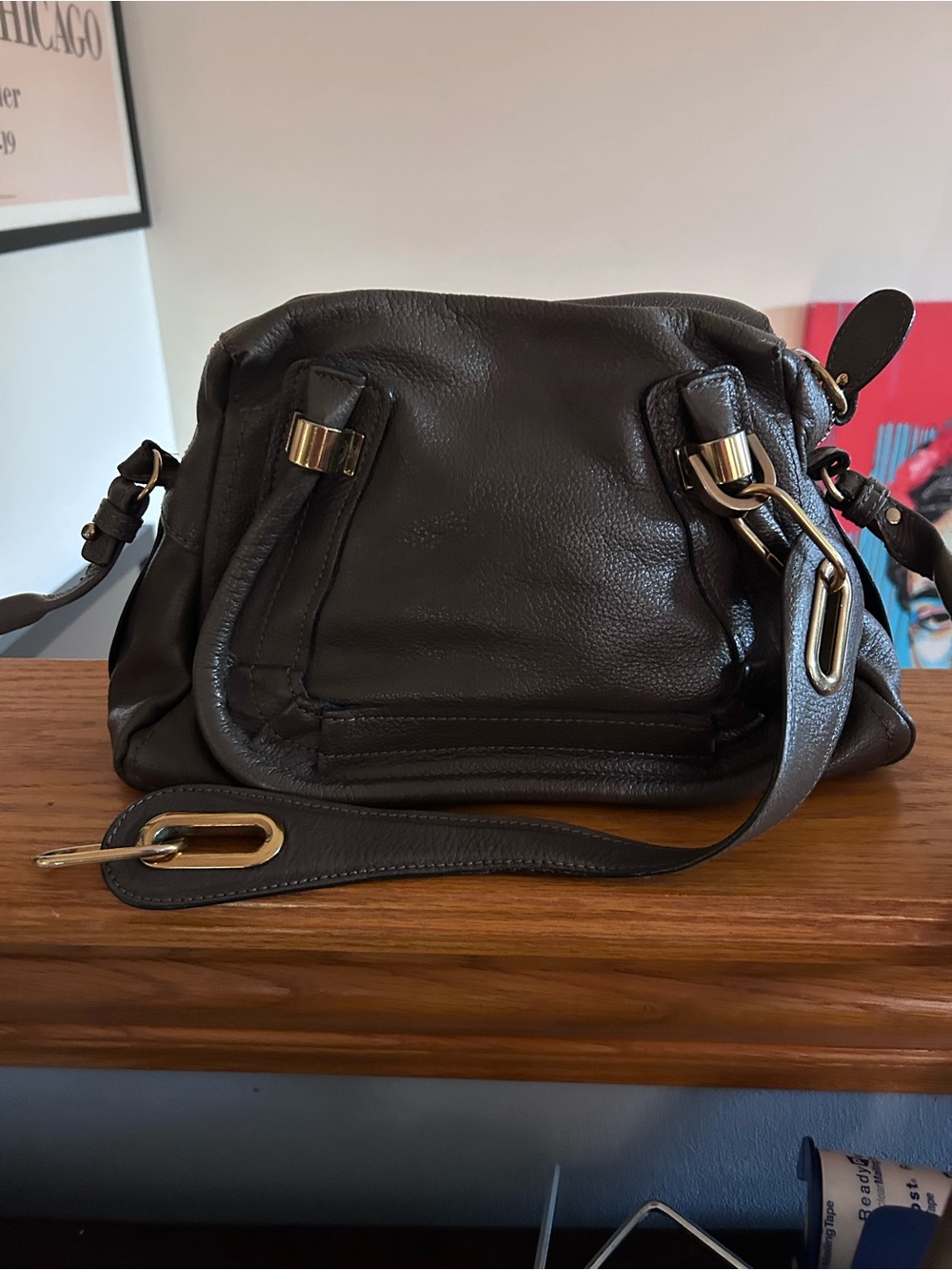 Chloe Rock Calfskin Leather Small Paraty - Picture 4 of 5